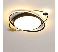 ISCBAFYX Super Bright Modern LED Ceiling Light Fixture Acrylic Metal Semi Flush Mount Chandelier Lighting Contemporary Pendant Lamp for Living Bedroom Study Office young man Room Color : Pink