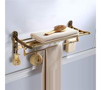 ISCBAFYX Towel rack Antique Brass Bathroom Accessories Set Coat Hook Paper Holder Towel Holder Soap Basket Bath Faucet Towel Rack