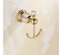 ISCBAFYX Towel rack Polished Brass and Crystal Glass Bathroom Accessory Set Towel Bar, Towel Holder, Paper Holder, Soap Dish, Towel Ring only