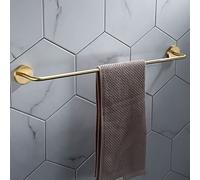ISCBAFYX Towel Racks, Towel Rail for Bathroom,Brushed Brass Hand Towel Bar Bathroom Towel Holder Kitchen Dish Cloths Hanger/Single Pole/a Decoration Comfortable anniversary