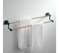 ISCBAFYX Towel Rails Brass Hand Towel Bar Bathroom Towel Holder Kitchen Dish Cloths Hanger Towel Racks (Color : Bath Towel Rack) needed (Double Rod Towel Rack)