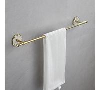 ISCBAFYX Towel Rails Brass Towel Rack Bar Wall Mounted Hand Towel Bar Bathroom Towel Holder Kitchen Dish Cloths Hanger Towel Racks/Single Bar 60Cm