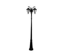 ISCBAFYX Tradition Victorian Outdoor Waterproof Aluminum 2M E27 Socket Villa High Pole Landscape Garden Lamp Continental Community Street Light Rainproof Floor Lamp Outside Glass Column Lamp