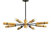 ISCBAFYX Traditional 8-Lights Chip Lighting, Nordic Industrial Design Pendant Lamp, Ceiling Lighting Fixtures Decoration, Luxurious Postmodern Simple Adjustable Spotlight Chandelier Fixtures Color :