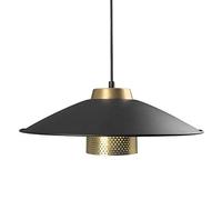 ISCBAFYX Traditional Droplight Wrought Iron Creative Restaurant Chandelier Metal Disc Retro Lid Pot Pendant Ceiling Light Bar Counter Clothing Decoration Hanging Lamp E27 Edison Fixtures