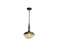 ISCBAFYX Traditional European Creative Single Head Ceiling Lamp Interior Restaurant Personalized Chandelier Indoor Lounge Pendant Cafe Bar Iron Rust Hanging Lights E27 Fixtures