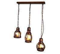 ISCBAFYX Traditional Industrial Retro Modern Attic Bar Accessories Ceiling Kitchen Island Hanging Lights Classic Horse Pendant Light E27 Edison Fixtures