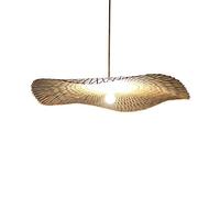 ISCBAFYX Traditional Lights Floodlight Rattan Weave Hanging Lamp E26 Pendant Light Nordic Chandelier for Kitchen Living Room Restaurant Hotel Lighting Fixture Fixtures Size : 35CM