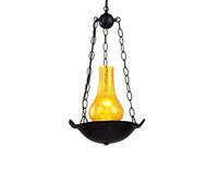 ISCBAFYX Traditional Mediterranean Lantern Kerosene Lights Chandelier Droplight Nostalgic Vintage Creative Personality Single Head Of Edison Pendant Lamp Ceiling Light Southeast Asia Fixtures