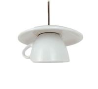 ISCBAFYX Traditional Modern Ceramic Teapot Ceiling Pendant Lamp Tea Cup Hanging Lights Single Head Home Decoration Small Chandelier Simple Restaurant Passage Kitchen Bar E27 Fixtures