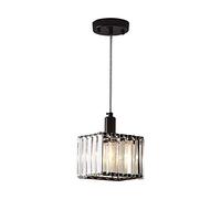 ISCBAFYX Traditional Modern Crystal Ceiling Chandelier, Flush Mounted Contemporary Drum Pendant Lights Cylinder Lamp Shade Living Room Restaurant Dining Indoor Hanging Light Fixtures