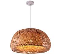 ISCBAFYX Traditional Modern Work Hand Knitted Pendant E27/E26 Weaving Chandelier Ceiling Light Adjustable Handmade Shade Lighting for Restaurant Kitchen Living Room 30cm Dia Fix
