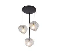 ISCBAFYX Traditional Nordic Creative Glass Stone Modern Restaurant Aisle Balcony LED Ice Chandelier Indoor Lighting Fixtures