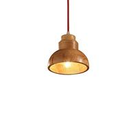 ISCBAFYX Traditional Nordic Creativity Wooden Lamp Dome Restaurant Small Ceiling Adjustable Height Pendant Lights Living Room Cafe Bar Solid Wood Simple Chandelier Fixtures