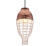 ISCBAFYX Traditional Nordic Modern Iron Art Metal Cage Pendant Round Ball Kitchen Island Ceiling Hang Light Fixtures E27/E26 Minimalist Lamp Shade Personality Loft Restaurant Cafe Chandelier Lampsha