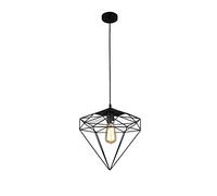 ISCBAFYX Traditional Rural Retro Wrought Iron Chandelier Bedrooms Attic Creative Personality Geometric Pendant Lighting for Kitchen Island Shop Clothing Antique Pyramid Hanging Lights Fixture Fixtures