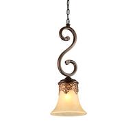 ISCBAFYX Traditional Simple European-style Single-head Bar Village Retro Iron Small Chandelier Pastoral Aisle Lights Fixtures