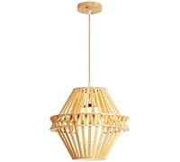 ISCBAFYX Traditional Southeast Asian Woven Chandeliers Modern Dining Living Pendant Lamp Japanese Creative Personality Room Lighting Hanging Light Fixtures Color : L