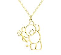 ISCBAFYX Trend Necklace Pendant Chain Men Women Jewellery Necklaces Bear Cute Lovely Pendant Sweater Chain Girls Fashion Necklace For Women presents