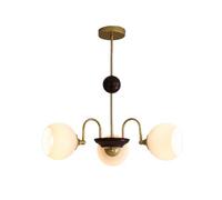 ISCBAFYX Vintage Industrial Sputnik/Chandelier Delicate Metal Pendant Light Northern Europe Spherical Glass Hanging for Kitchen/Island Dining Room