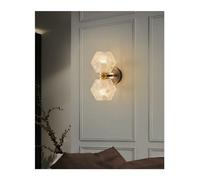 ISCBAFYX Wall lamp, Bedside Wall lamp Postmodern Light Luxury Bedroom Warm Study Living Room Aisle Background(D,Neutral Light)