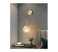 ISCBAFYX Wall lamp, Bedside Wall lamp Postmodern Light Luxury Bedroom Warm Study Living Room Aisle Background(C,Warm Light)