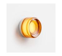 ISCBAFYX Wall lamp, Indoor Scandinavian Heavy Duty Glass Table Lamp Bathroom Bedside Wall Sconce Living Room Decorative LED Lights(Yellow)
