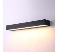 ISCBAFYX Wall lamp, LED Wall Light Fixtures, Black Outdoor Front Porch Wall Mount Lighting, Exterior Wall Lamp Waterproof Farmhouse Barn Wall Sconce for Patio, Doorway, Home Indoor(3000K,50cm)