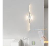 ISCBAFYX wall lamps LED Wall Sconce with Wall Lamp 2700K-6500K Wall Lights USB Creatively Wall Sconce Living Room Hallway (120cm,White)