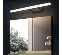 ISCBAFYX Wall Lamps Lights LED Mirror Front with Extendable Arm 180° Rotation Bathroom Indoor Long Strip for Bathroom Bedroom Living Room (Black-Neutral Light 40cm)