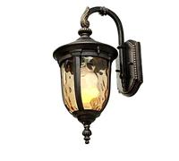 ISCBAFYX Wall Lamps Sconces Aluminum E27 Moisture Proof Wall Sconce Lantern, Outdoor Waterproof Vintage Wall Lamp, Villa Aisle Garden Patio Rainproof -S(S)