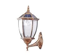 ISCBAFYX Wall Lamps Sconces Brightness Dimmable Smart Timing IP54 Waterproof Outside Lights LED Solar Lamp Outdoor Glass Lantern Solar Ligting Garden Fence Wall Lamp for Garage Patio Balcony with