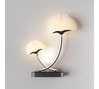 ISCBAFYX Wall Lamps Sconces Dimmable LED Wall Sconce 18W Acrylic Decorative Wall Light Fixture, Maple Leaf Wall Lamp - 3 Color Mode, Living Room Bedroom Pathway Corridor Stairs Balcony Wall Lighting -