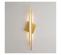 ISCBAFYX Wall Lamps Sconces LED Linear Wall Light Indoor Copper Wall Sconces Lighting 3-Color Temperature Modes Wall Lamp for Bedroom, Kitchen, Dining Room, Stairs-50cm-Gold(,80cm)