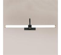 ISCBAFYX Wall Lamps Sconces LED Wall Sconce Vanity Wall Light Linear Copper for Bathroom Mirror Long Strip Wall Mount Light Makeup Lighting Fixture(Svart-4000k,59cm)