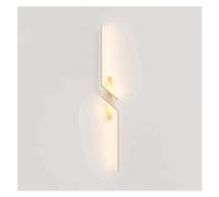 ISCBAFYX Wall Lamps Sconces Linear Wall Sconce, Geometric Metal Strip Wall Lamp with Silicone Lampshade, Ultra-Thin Long Wall Light, LED Wall Lamps - 4500K, Bedside Decorative Lighting Wall