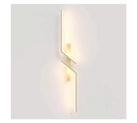ISCBAFYX Wall Lamps Sconces Linear Wall Sconce, Geometric Metal Strip Wall Lamp with Silicone Lampshade, Ultra-Thin Long Wall Light, LED Wall Lamps - 4500K, Bedside Decorative Lighting Wall