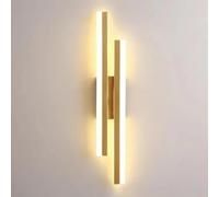 ISCBAFYX Wall Lamps Sconces Long Strip LED 3-Color Dimming Wall Lights with Acrylic Light Guide Shade Bedside 360° Lighting Wall Sconce Wall Washer(Left Light,48cm)