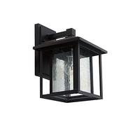 ISCBAFYX Wall Lamps Sconces Square Small Outdoor Light Waterproof Black Aluminum Exterior Wall Light Sconces Garden Decoration Lantern Porch Household The Square Terrace Outside Wall Lamp