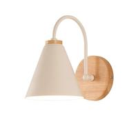 ISCBAFYX Wall Lamps Sconces Wall Sconce Wall Lighting Fixtures Metal Wood Wall Sconces Wall Light Wall Mounted Headboard Reading Lamp for Living Room Bedroom Bedside Bathroom Vanity Mirror Lamp(Blanc)