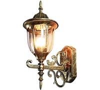ISCBAFYX Wall Lamps Sconces Waterproof External Wall Light, Vintage Industrial Wall Lamp Wall Mounted Single Lighting with Transparent Glass Garden Villa Rustic