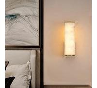 ISCBAFYX Wall lamps, Wall Light Faux Long Wall Lamp Brass Wall Sconce Gold Light Bar White for Living Foyer Porch(26Cm)/One Colo