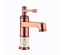 ISCBAFYX Washbasin Set Bathroom Sink Rose Hot and Water Mixer Hotel On The Table Basin Faucet Single Handle Double-Joint