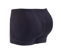 ISCBAFYX Women Butt Lifter Padded Shapewear -Black Low Waist Tummy Control Shaping Briefs Panties, Body Shaper Seamless Hip Knickers Boyshort Underwear