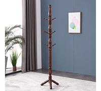ISCBAFYX Wooden Coat Rack Stand - Creative Hall Tree for Living Room & Bedroom - Stylish Storage Solution - Walnut Finish (182 * 43 cm)
