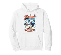 Ischgl Austria Ski Resort Retro Mountain Graphic Pullover Hoodie