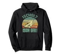 Ischgl Retro Isch Geil Skiing Skiers Alps Austria Tyrol Pullover Hoodie