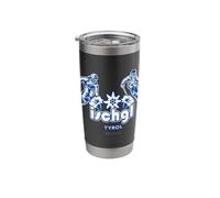 Ischgl Ski Resort Tyrol Austria Snowboarder Skier Stainless Steel Insulated Tumbler
