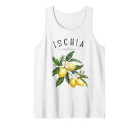 Ischia Amalfi Coast Italy Lemon Art Italian Fruit Vintage Tank Top