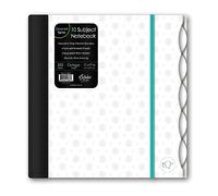 iScholar iQ Poly Fashion Cover 10 Subject Notebook, College Ruled, 11" x 8.5", 250 Sheets, Designs Will Vary (58913) - Fashion Print Light